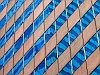 New York photograph photo  Manhattan skyscraper glass reflections urban city buildings blue lines